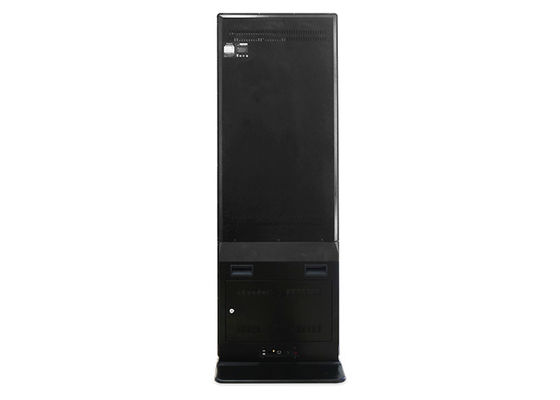 광고 디지털 방식으로 부드럽게 한 유리제 자전 옥외 텔레비젼 대에 호리호리한 43-65inch 와이파이 매우 Lcd 접촉 Kios를 서 있는 65 인치 지면