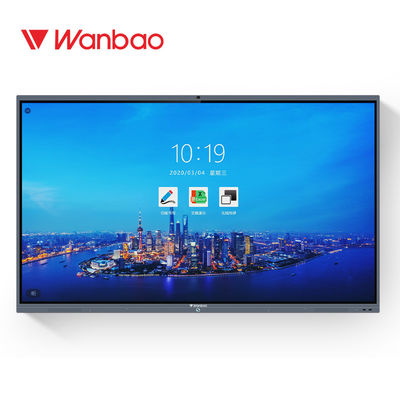 86 인치 상호 작용하는 편평한 패널 다 터치스크린 상호 작용하는 똑똑한 널 LED LCD