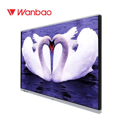 잘 고정된 터치스크린 Whiteboard 65&quot; 4K 디지털 표시 장치 정확한 쓰기
