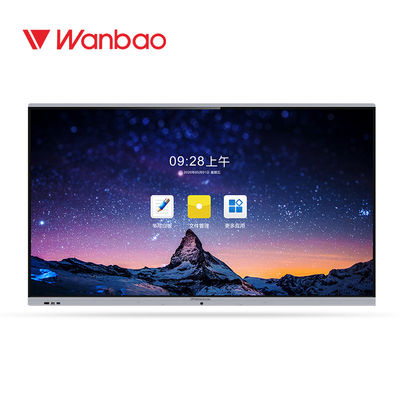 교무실 똑똑한 상호 작용하는 Whiteboard 75&quot; LED 4K IR 접촉 디지털 방식으로 텔레비젼