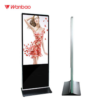 65&quot; LCD 광고 선수 터치스크린 실내 LCD 디지털 방식으로 Signage를 서 있는 지면