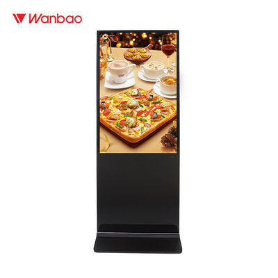 65&quot; LCD 광고 선수 터치스크린 실내 LCD 디지털 방식으로 Signage를 서 있는 지면
