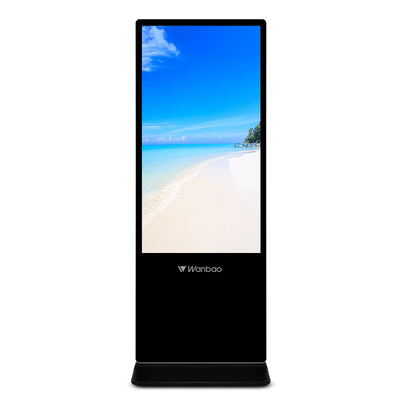 터치스크린 안드로이드 강화 유리 광고 키오스크 디스플레이 55''