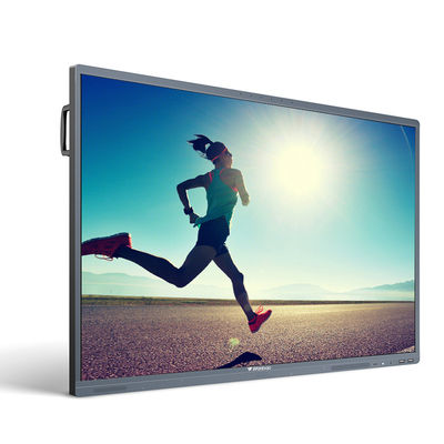 65 인치 UHD 4k는  단번에 Pc로 상호 작용하는 터치 스크린 모니터 Lcd 스마트한 보드 텔레비전을 주도했습니다